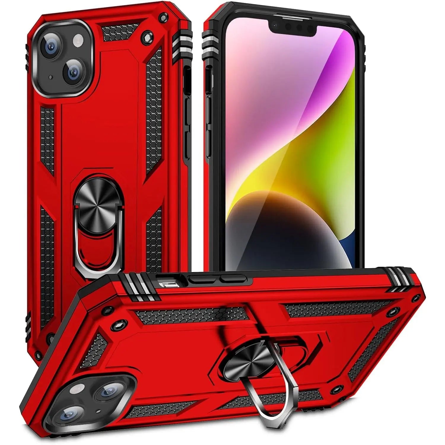 Entronix Apple iPhone 14 Case - Guard Ring Holder, Dual Layer Protection - Entro Retail