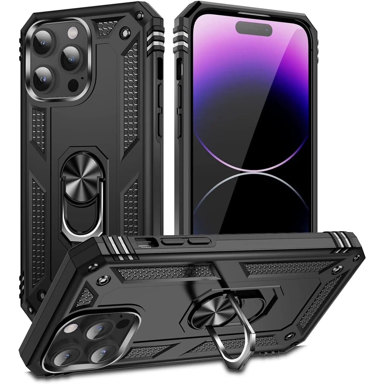 Entronix Apple iPhone 14 Pro Case - Guard Ring Holder, Dual Layer Protection - Entro Retail