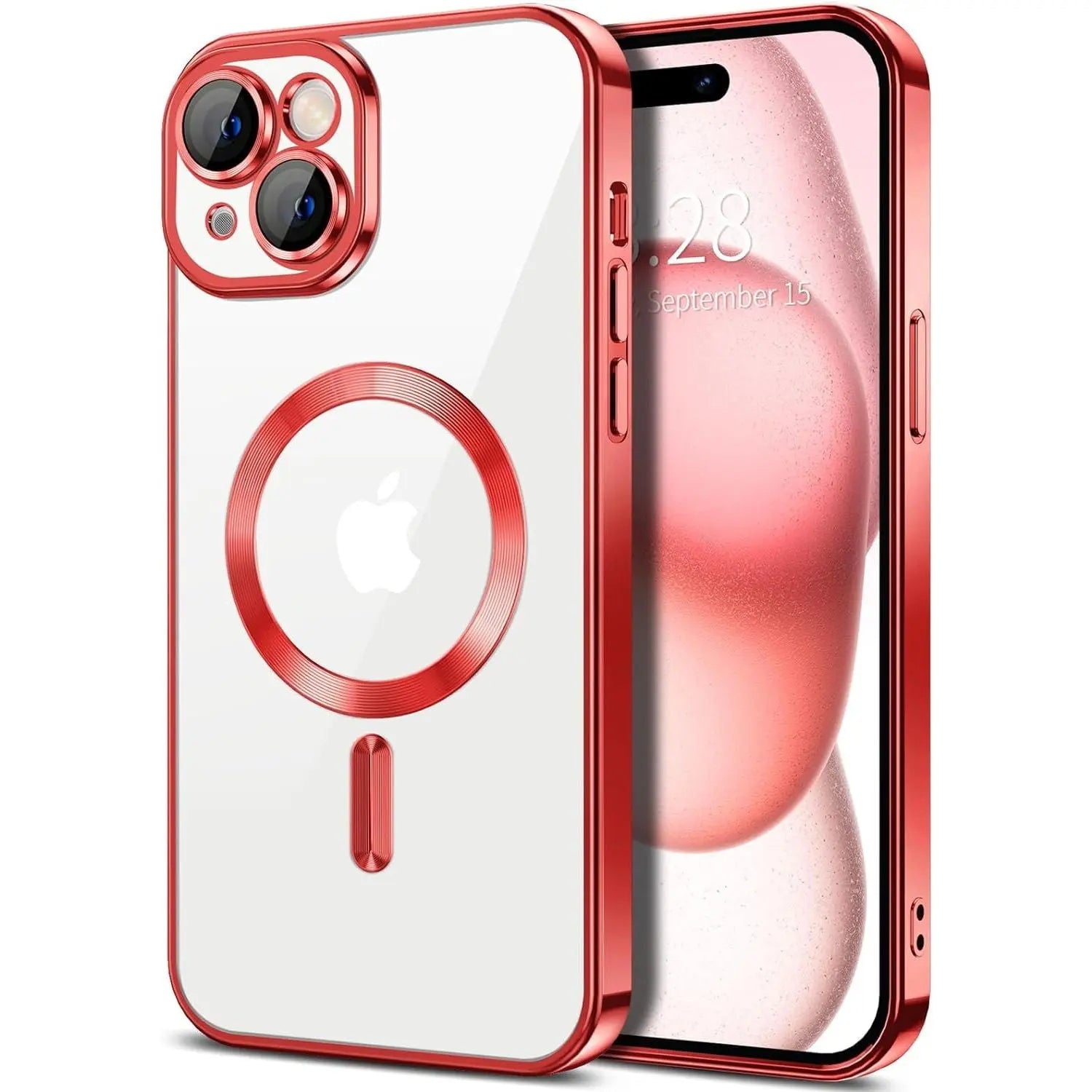 Entronix Case Transparent Case for Apple iPhone 15 Clear Magnetic Case, [ Resistant] Slim Fit Shockproof Crystal Case Cover - Entro Retail