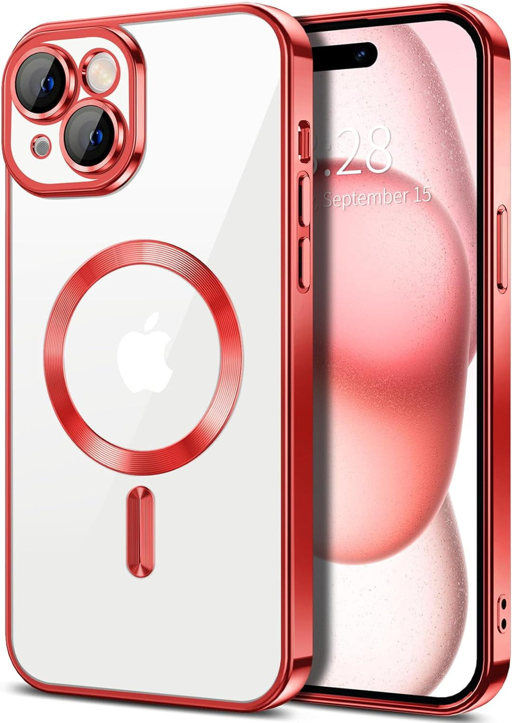 Entronix Case Transparent Case for Apple iPhone 15 Clear Magnetic Case, [ Resistant] Slim Fit Shockproof Crystal Case Cover - Entro Retail