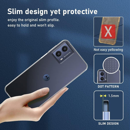 Entronix Motorola G Power 2024 Crystal Clear Case - Slim - Entronix