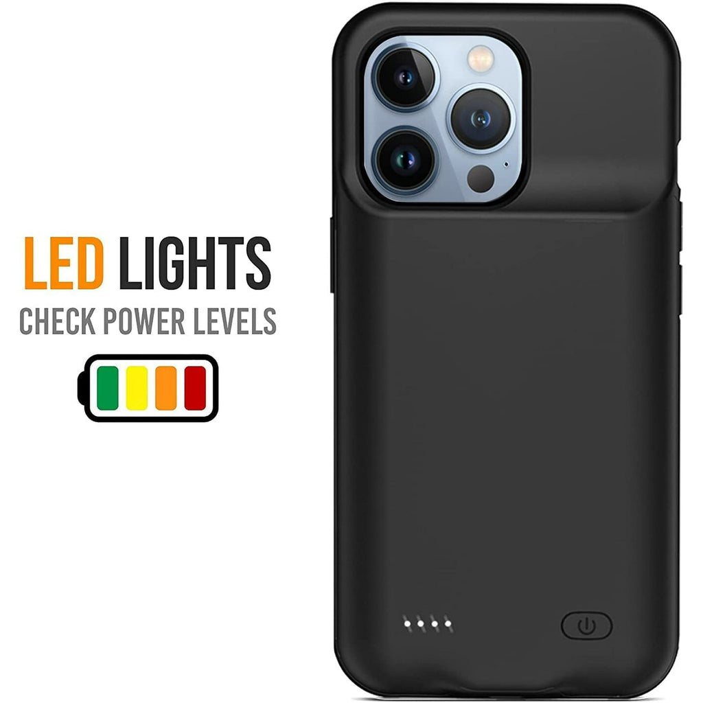 Entronix Case Compatible with iPhone 13 Pro - [7000mAh] Charging Powerbank Cover