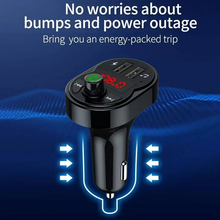 Entronix FM Transmitter & USB Charger - Multifunctional Car Adapter