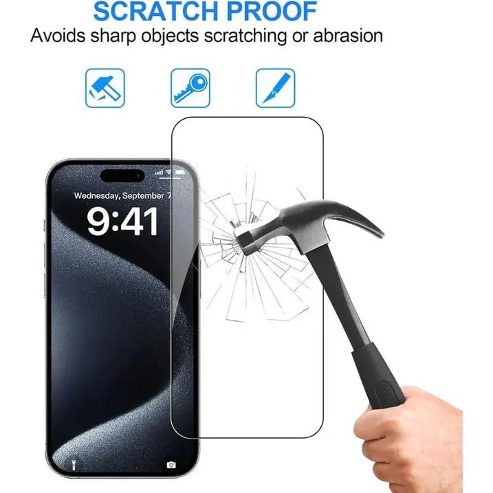 Entronix Bundle Compatible with iPhone 14 Pro - Liquid Silicone Case, 2 Clear Screen Protectors & 2 Camera Lens Protectors - Entronix