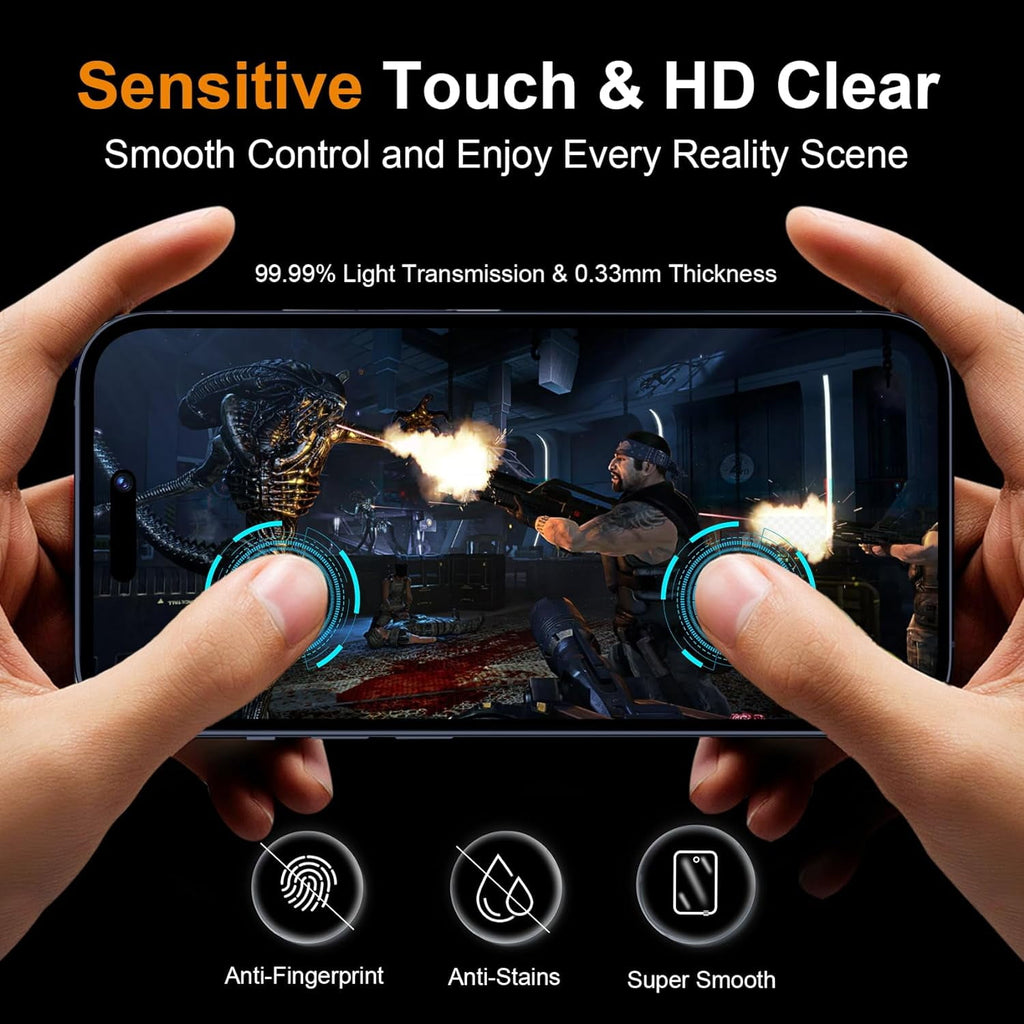Entronix Anti-Spy Privacy Screen Protector & Metal Camera Lens Protector Compatible with iPhone 16E - 4 Piece Combo
