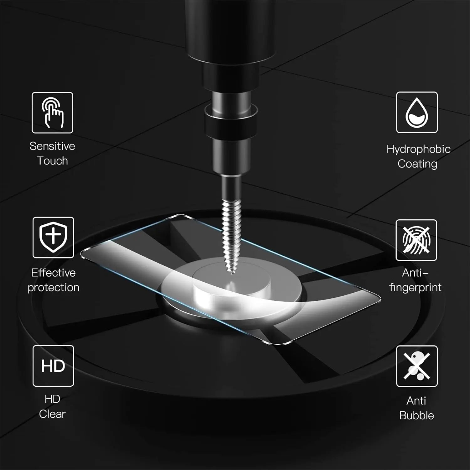 Entronix Clear Screen Protector Compatible with Pixel 10 Pro XL - 2-Piece Combo - Entronix