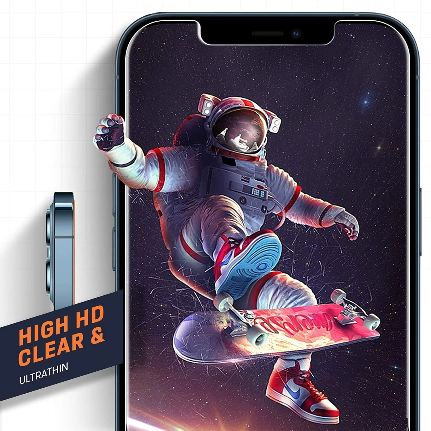 Entronix Clear Screen Protector Compatible with iPhone 13 - 3-Piece Combo