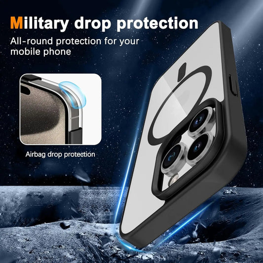 Entronix Apple iPhone 16 Pro [Magnetic-Compatible] Case - Clear Matte, - Entro Retail