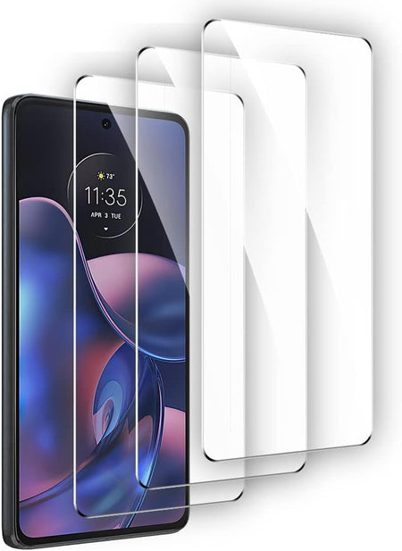 Entronix Case Tempered Glass Screen Protector Designed for Motorola G Pure Glass, Anti Scratch, Bubble Free with Easy Installation, Pack of 3 - Entro Retail