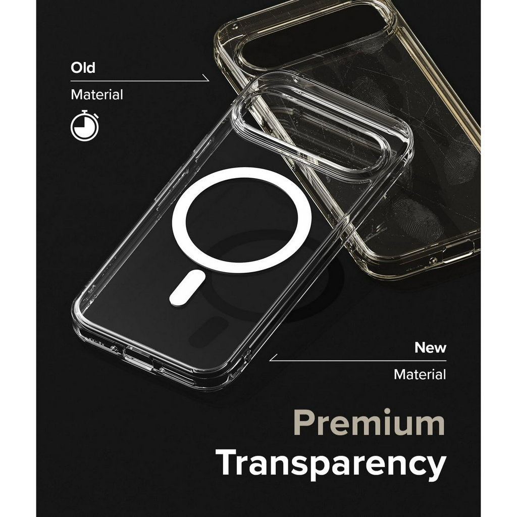 Entronix [Magnetic] Case Compatible with Pixel 9/9 Pro - [Hard Back] Slim Clear