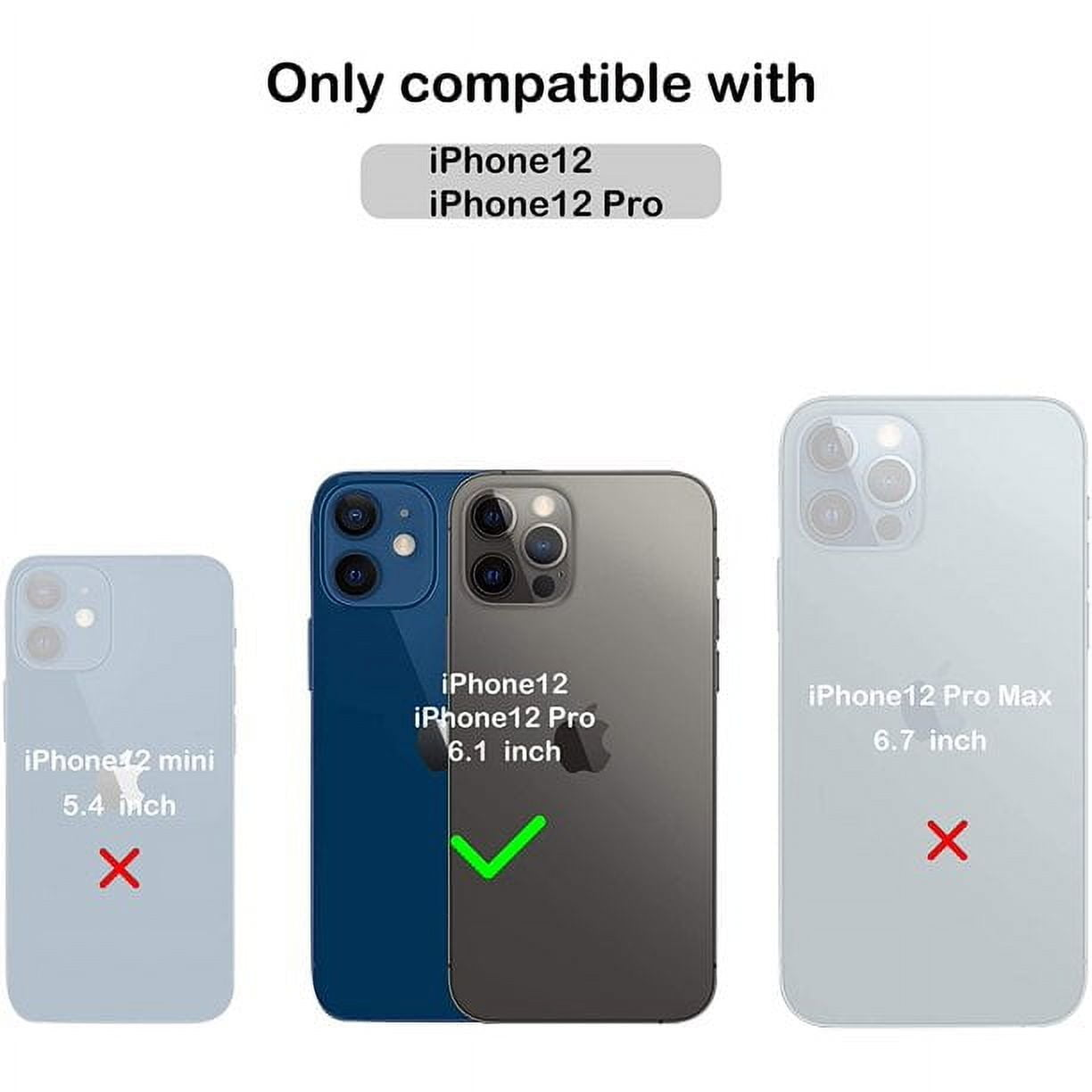 Entronix Case Compatible with iPhone 12/12 Pro - Dual-Layer Guard Gripstand