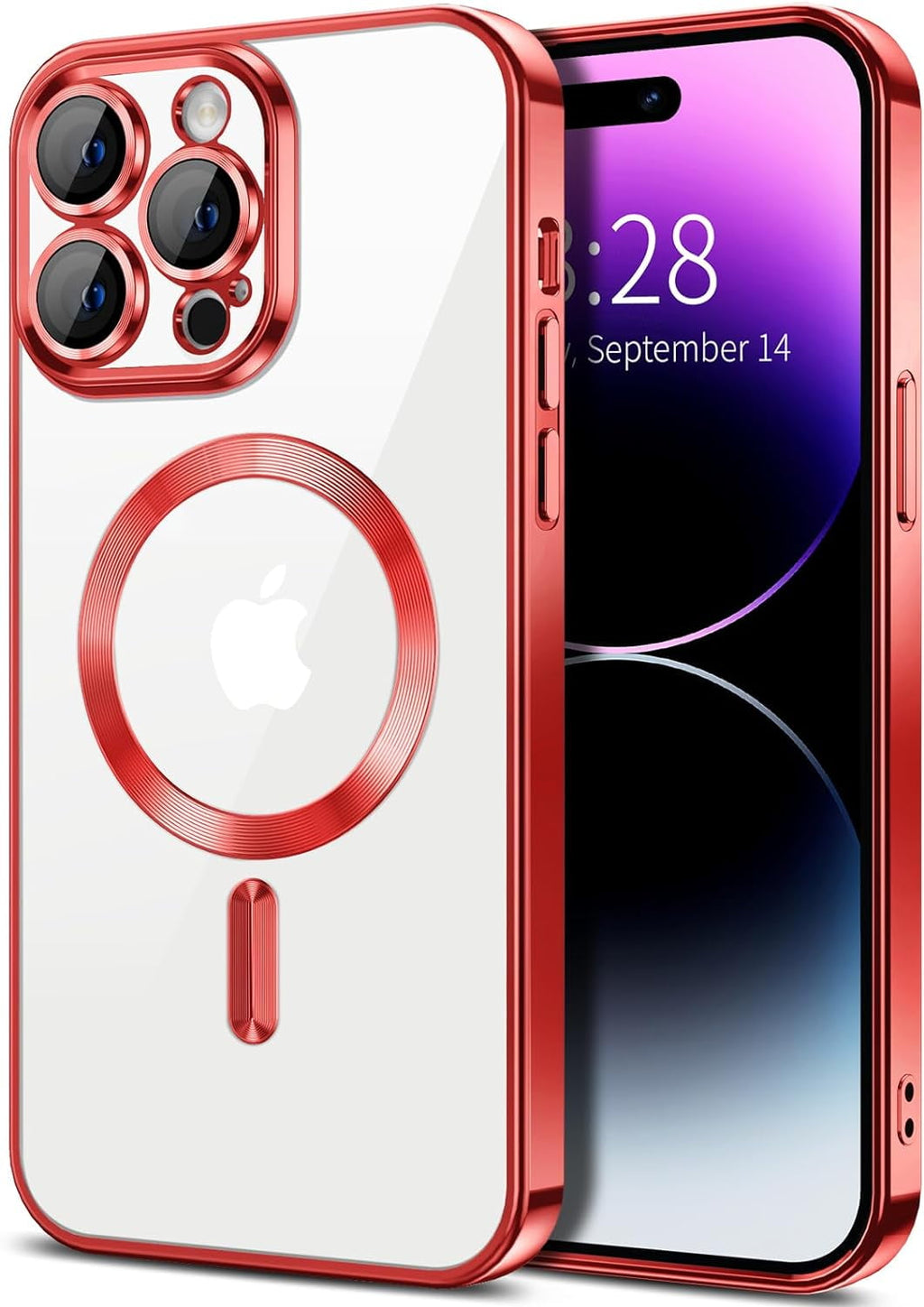 Entronix Case Transparent Case for Apple iPhone 14 Pro Max Clear Magnetic Case, [ Resistant] Slim Fit Shockproof Crystal Case Cover - Entro Retail