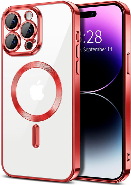 Entronix Case Transparent Case for Apple iPhone 14 Pro Max Clear Magnetic Case, [ Resistant] Slim Fit Shockproof Crystal Case Cover - Entro Retail