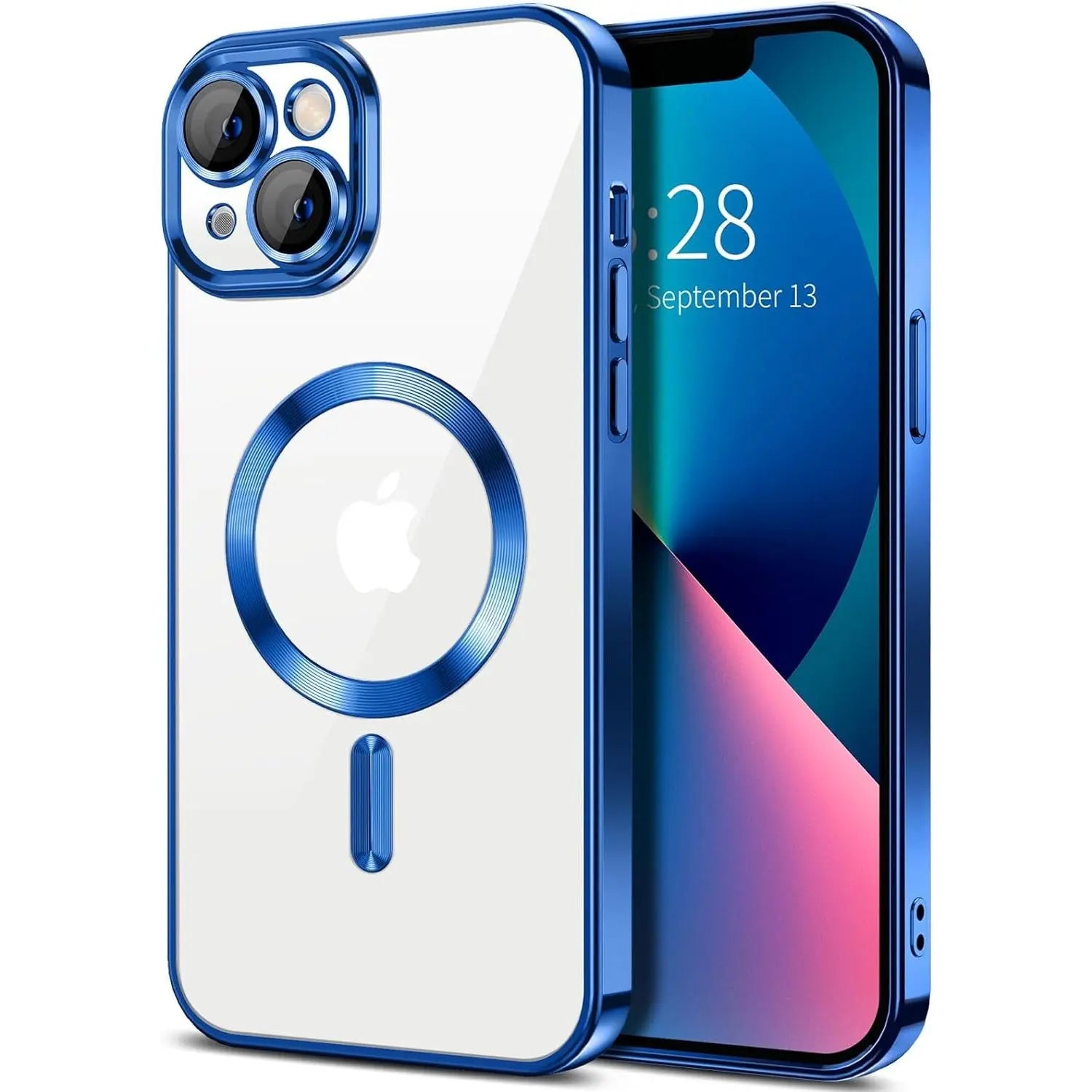 Entronix Case Transparent Case for Apple iPhone 14 Clear Magnetic Case, [ Resistant] Slim Fit Shockproof Crystal Case Cover - Entro Retail