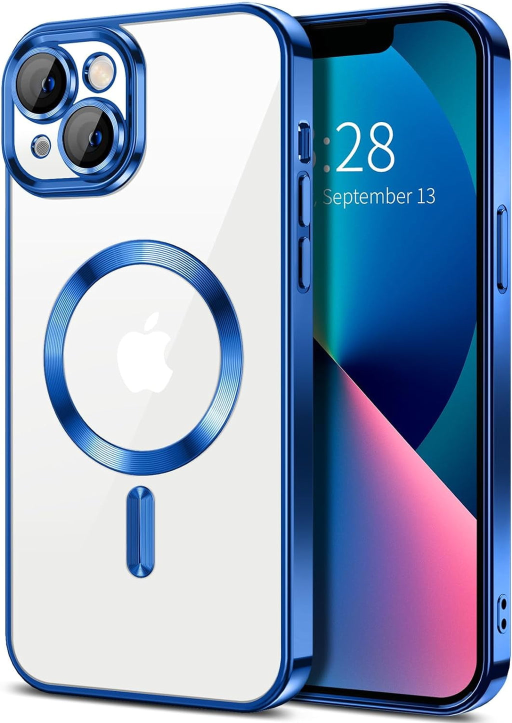 Entronix Case Transparent Case for Apple iPhone 14 Clear Magnetic Case, [ Resistant] Slim Fit Shockproof Crystal Case Cover - Entro Retail