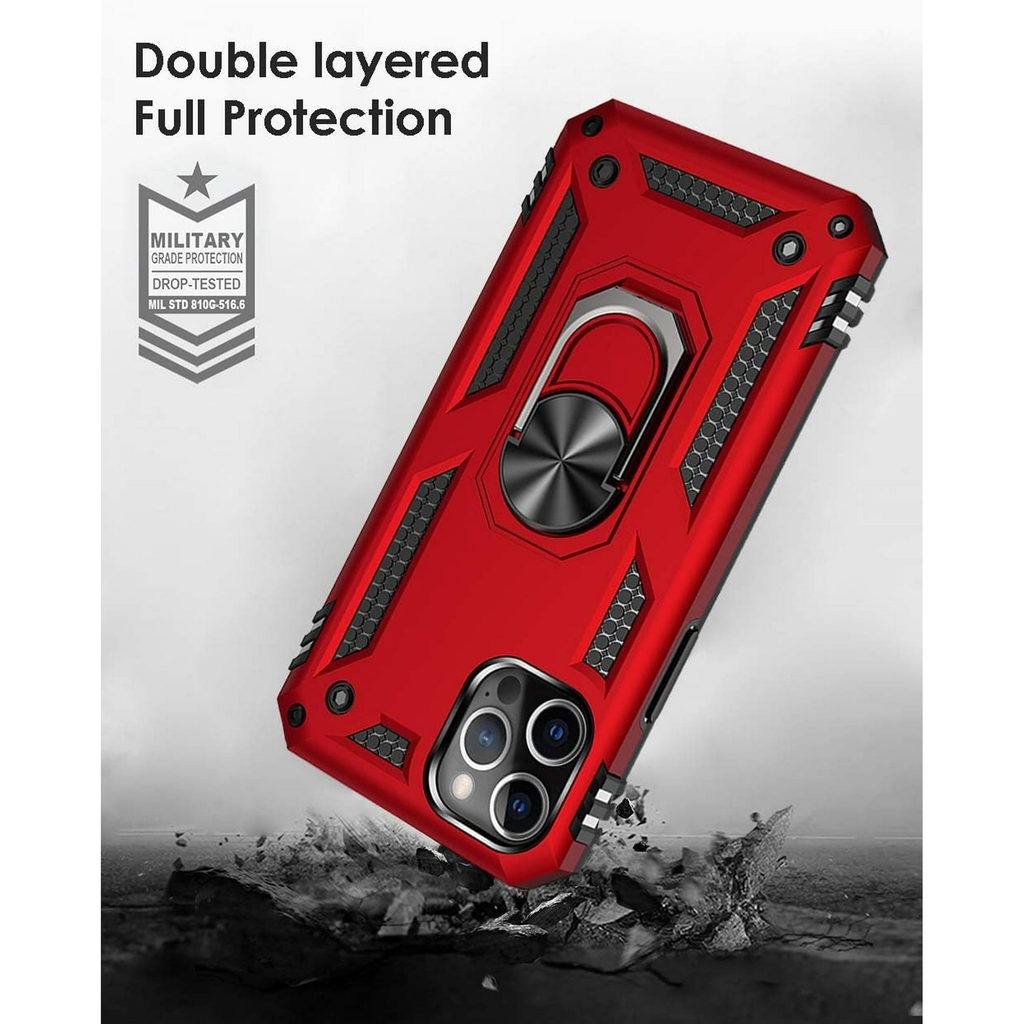 Entronix Case Compatible with iPhone 16 Pro - Dual-Layer Guard Gripstand