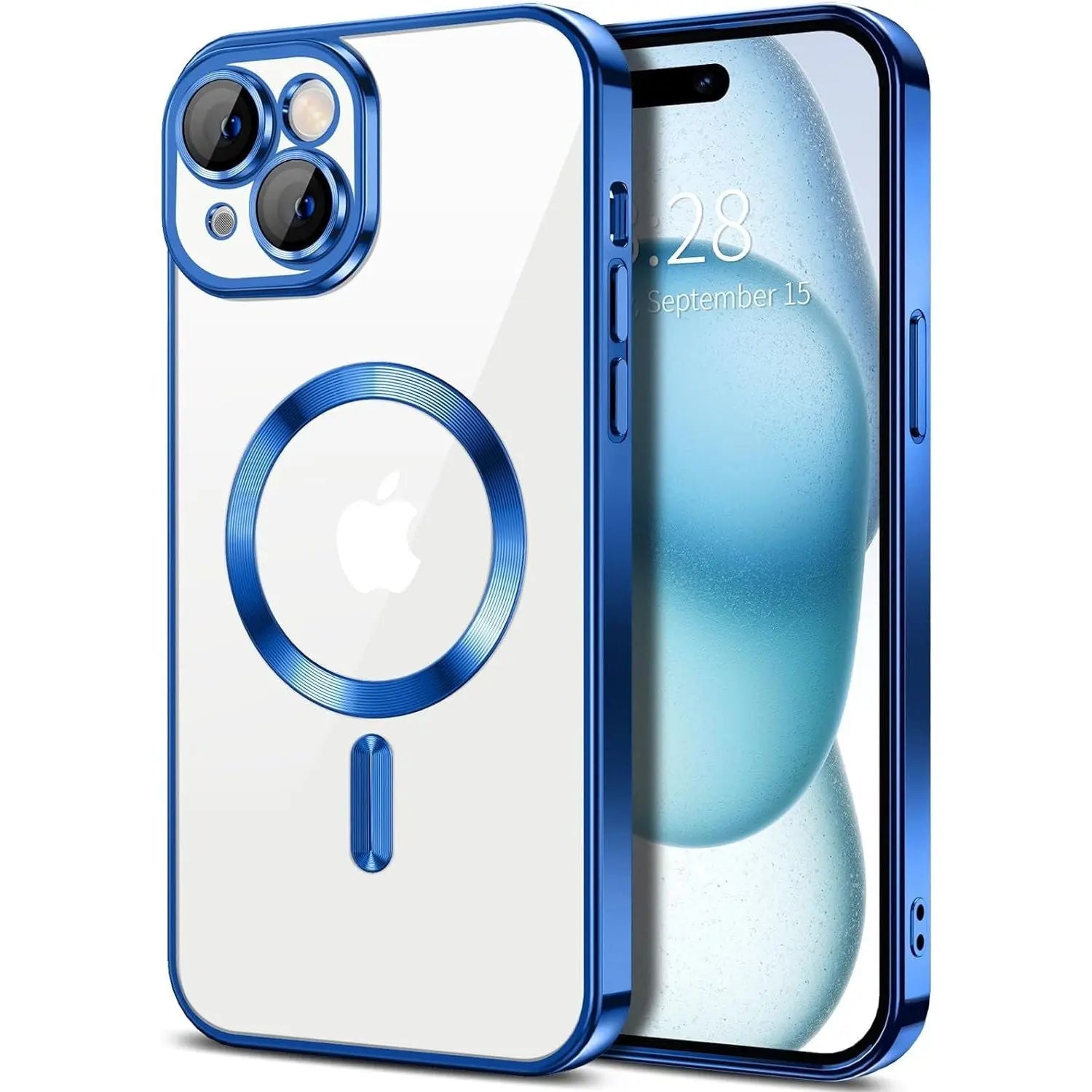Entronix Case Transparent Case for Apple iPhone 15 Clear Magnetic Case, [ Resistant] Slim Fit Shockproof Crystal Case Cover - Entro Retail