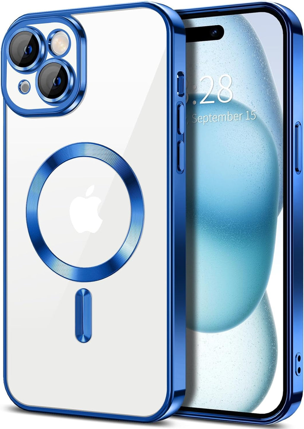 Entronix Case Transparent Case for Apple iPhone 15 Clear Magnetic Case, [ Resistant] Slim Fit Shockproof Crystal Case Cover - Entro Retail