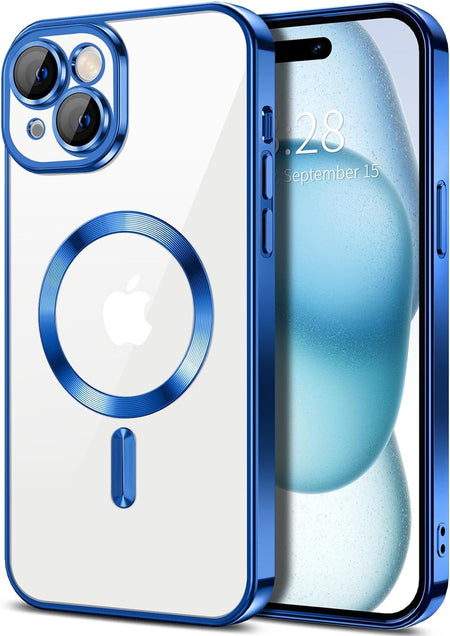 Entronix Case Transparent Case for Apple iPhone 15 Clear Magnetic Case, [ Resistant] Slim Fit Shockproof Crystal Case Cover - Entro Retail
