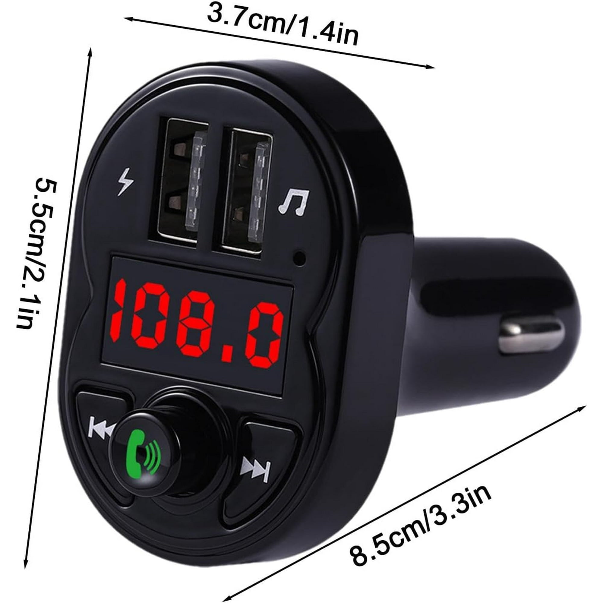 Entronix FM Transmitter & USB Charger - Multifunctional Car Adapter
