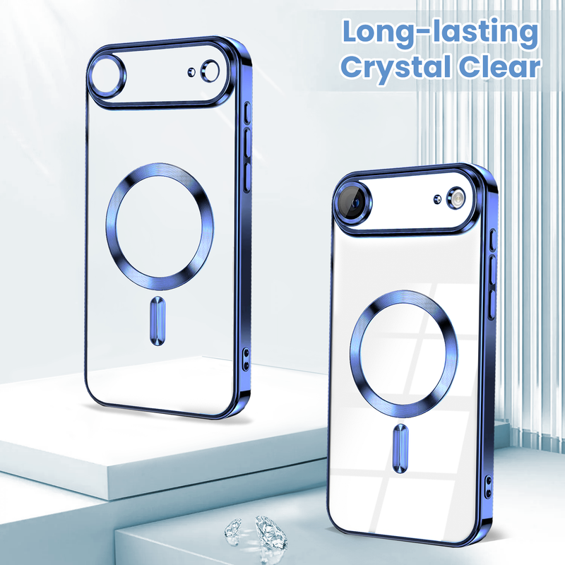 Entronix [Magnetic] Case Compatible with iPhone 17 Air - [Clear Back] Luxury Glossy Cover - Entronix