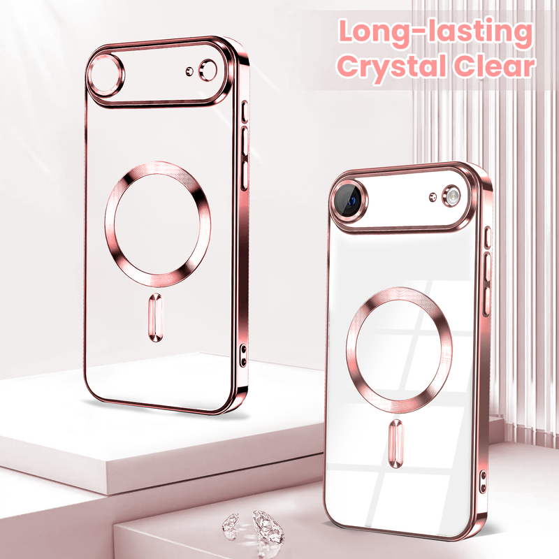 Entronix Bundle Compatible with iPhone 17 Air - [Magnetic] Luxury Glossy Case & 2 Clear Screen Protectors - Entronix