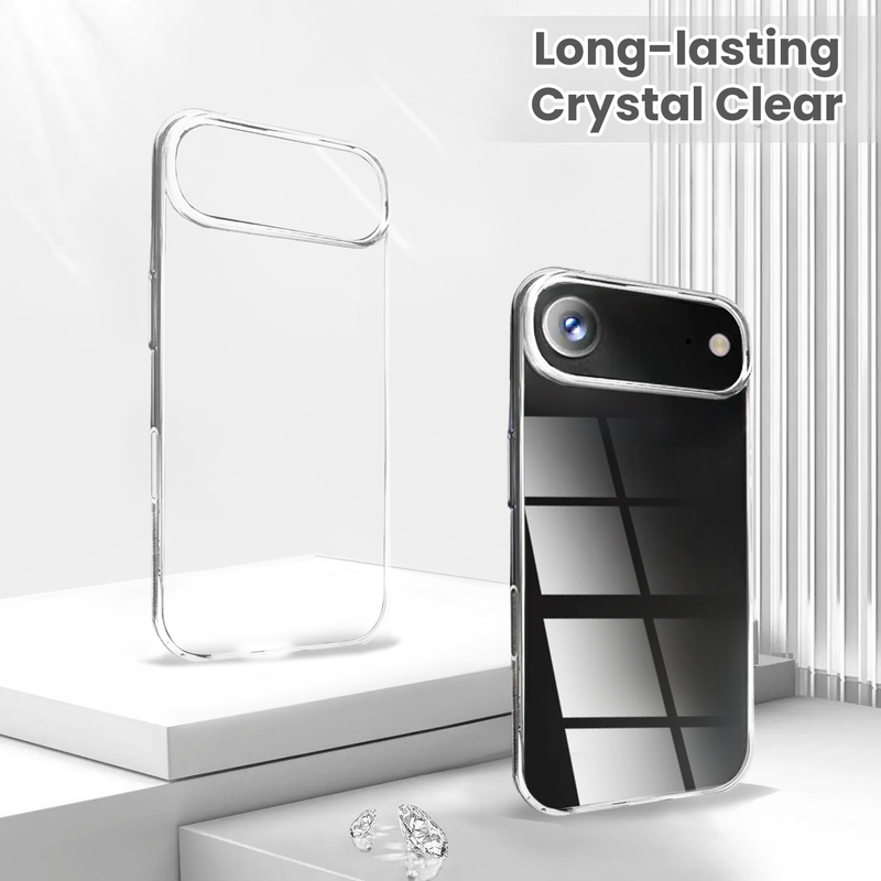 Entronix Bundle Compatible with iPhone 17 Air - [Hard] Clear Case, 2 Clear Screen Protector & 2 Camera Lens Protectors - Entronix