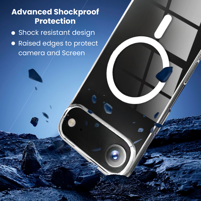 Entronix Bundle Compatible with iPhone 17 Air - [Magnetic] Clear Case & 2 Clear Screen Protectors - Entronix