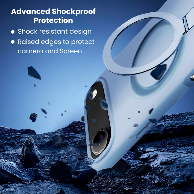 Entronix [Magnetic] Case Compatible with iPhone 17 Air - Soft-Touch Liquid Silicone Gripstand - Entronix