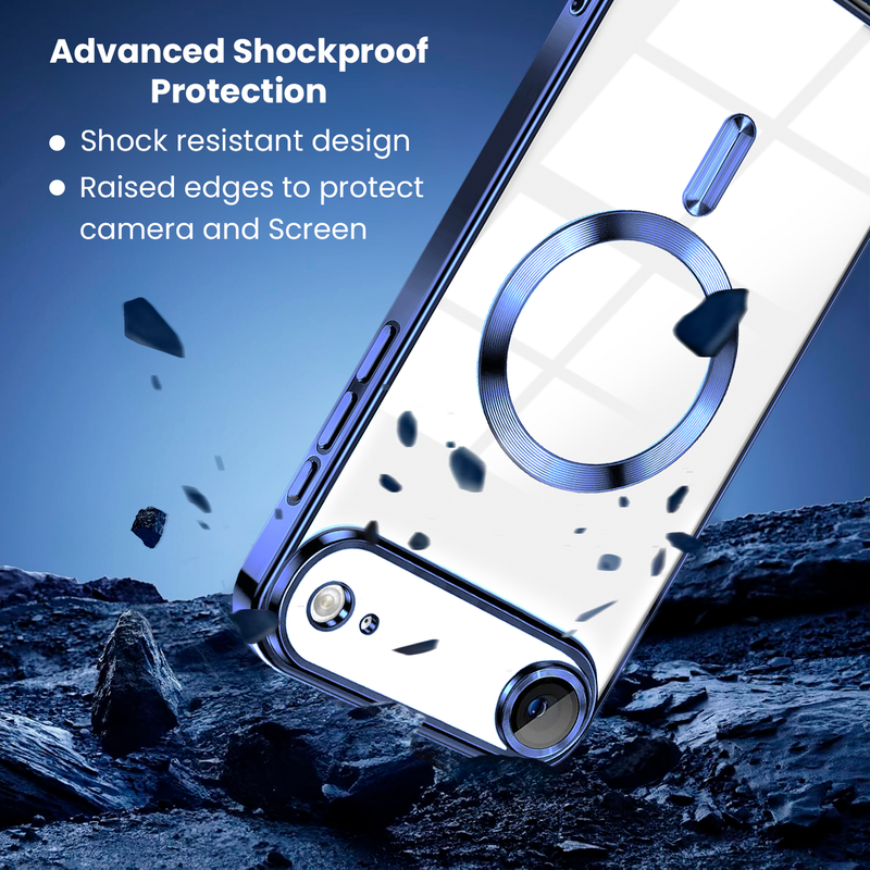 Entronix [Magnetic] Case Compatible with iPhone 17 Air - [Clear Back] Luxury Glossy Cover - Entronix