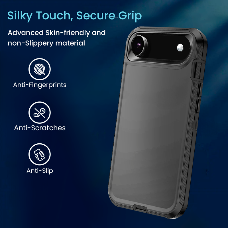 Entronix Bundle Compatible with iPhone 17 Air - Heavy Duty Case & 2 Clear Screen Protectors - Entronix