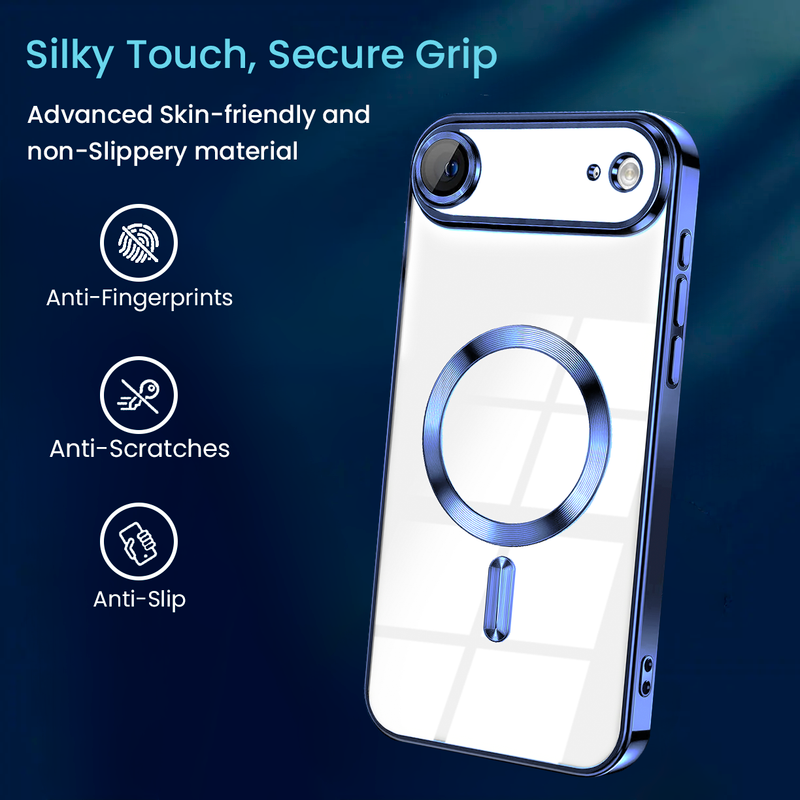 Entronix [Magnetic] Case Compatible with iPhone 17 Air - [Clear Back] Luxury Glossy Cover - Entronix