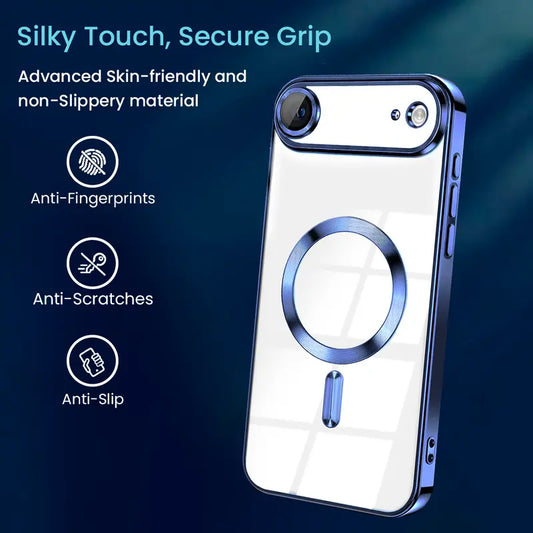 Entronix [Magnetic] Case Compatible with iPhone 17 Air - [Clear Back] Luxury Glossy Cover - Entronix