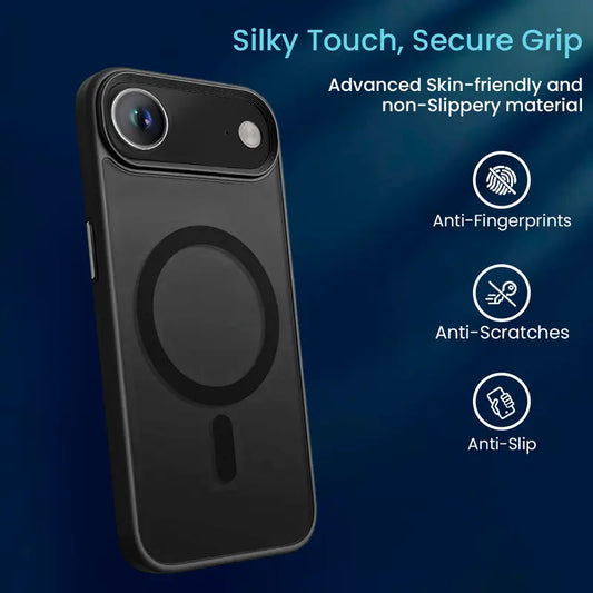 Entronix Bundle Compatible with iPhone 17 Air - [Magnetic] Translucent Matte Case & 2 Clear Screen Protectors - Entronix