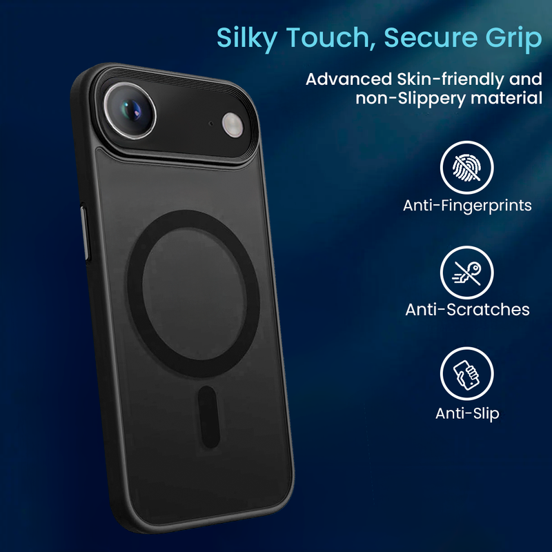 Entronix Bundle Compatible with iPhone 17 Air - [Magnetic] Translucent Matte Case & 1 Clear Screen Protector - Entronix