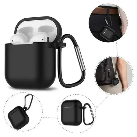 Entronix Apple AirPods 1st/2nd Gen Case - Liquid Silicone Cover, - Entronix