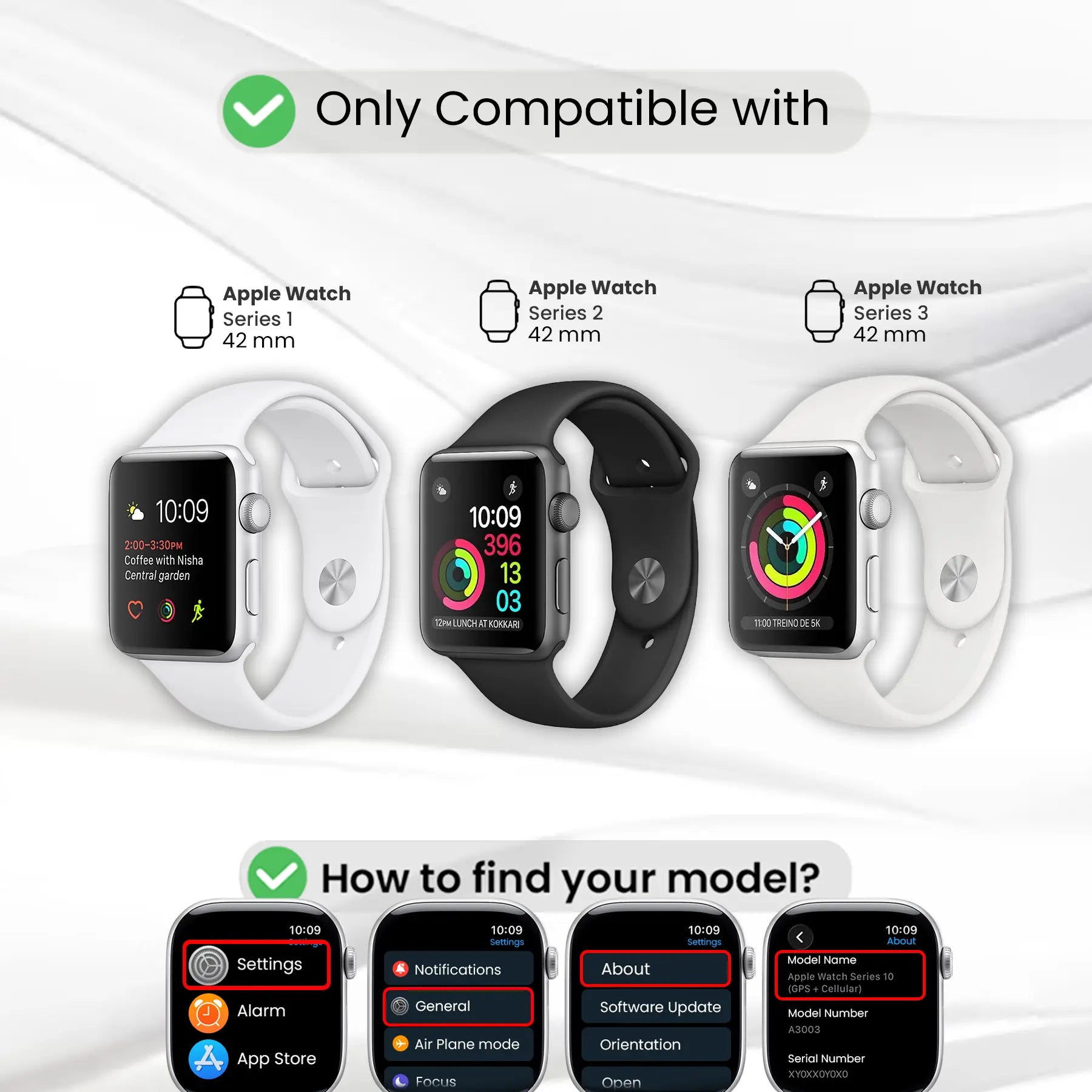Entronix Case Compatible with iWatch Series 3/2/1, 42mm - Diamond Cover w/ Built-In Screen Protector