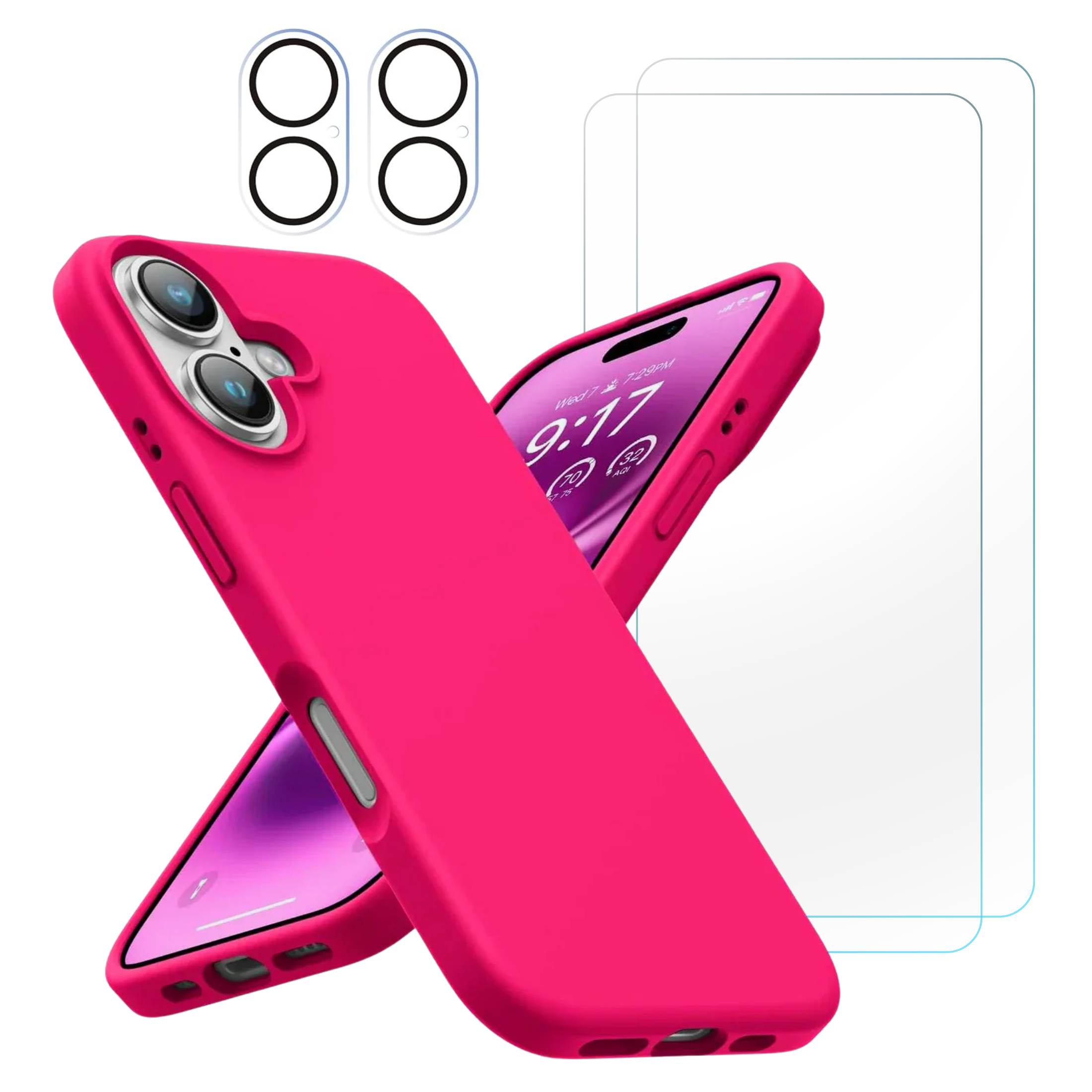 BUi16PlusSiliconeHotPink2TGClear2Cam