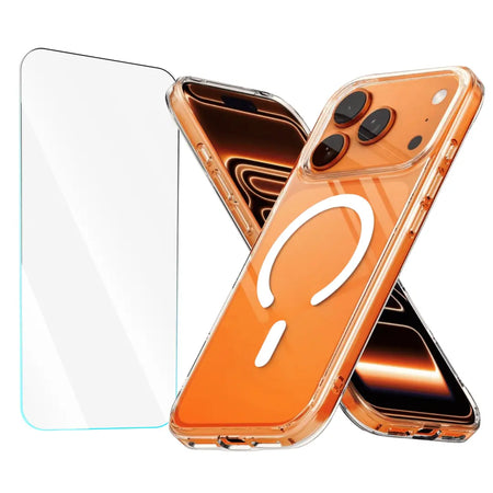 Entronix Bundle Compatible with iPhone 17 Pro Max - [Magnetic] Clear Case & 1 Clear Screen Protector - Entronix