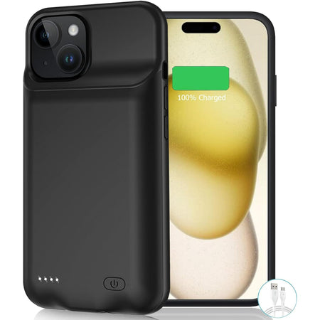 Entronix Apple iPhone 15 Plus Case - 7000mAh Battery Charger - Entronix