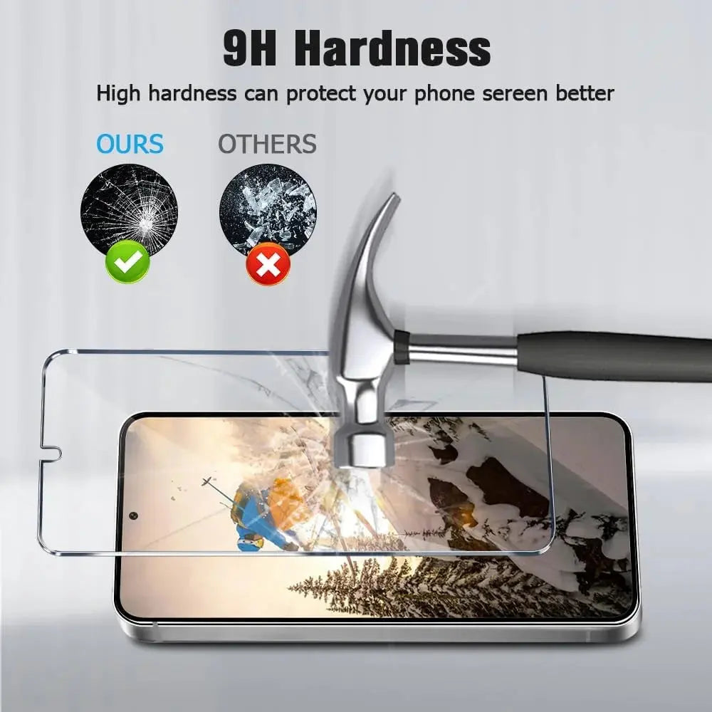 Entronix Samsung Galaxy S25 Clear Screen Protector & Camera Lens Protector - 4 Piece Combo - Entronix