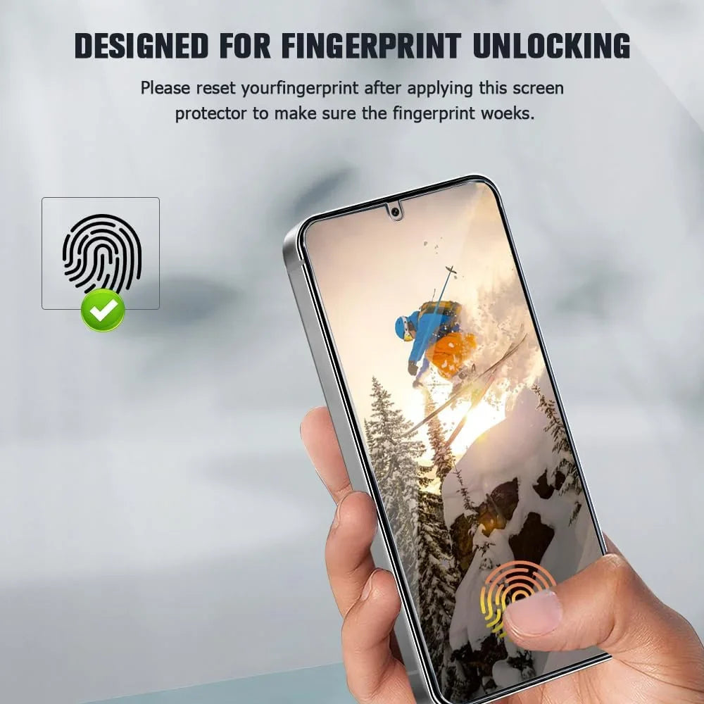 Entronix Clear Screen Protector Compatible with Galaxy S9 Plus - 2-Piece Combo