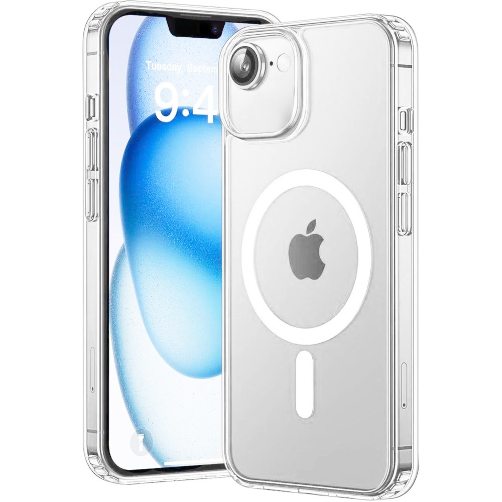 Entronix [Magnetic] Case Compatible with iPhone 16E - [Hard Back] Slim Clear