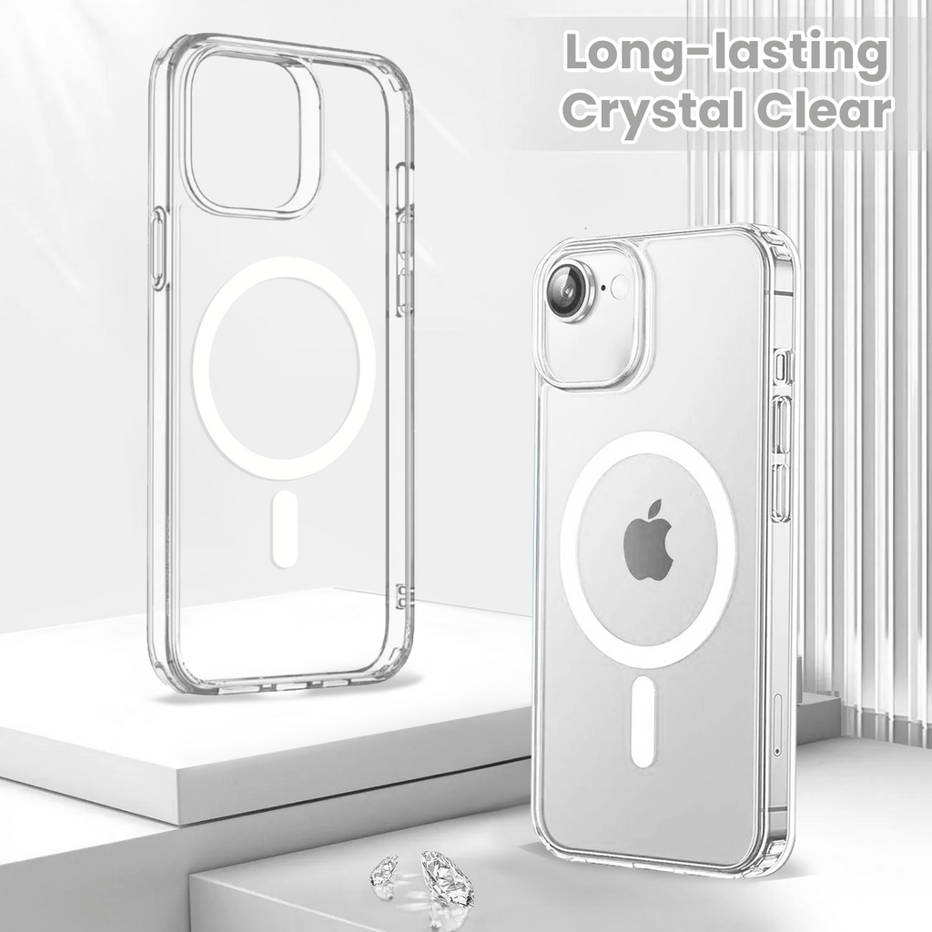 Entronix [Magnetic] Case Compatible with iPhone 16E - [Hard Back] Slim Clear