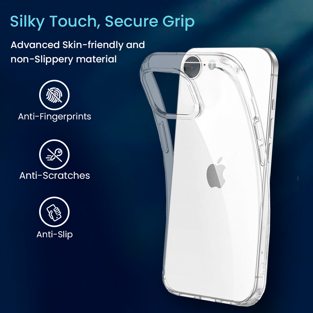 Entronix Case Compatible with iPhone 16E - [Flexible] TPU Clear