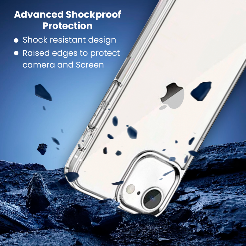 Entronix Case Compatible with iPhone 16E - [Hard Back] Thick Clear