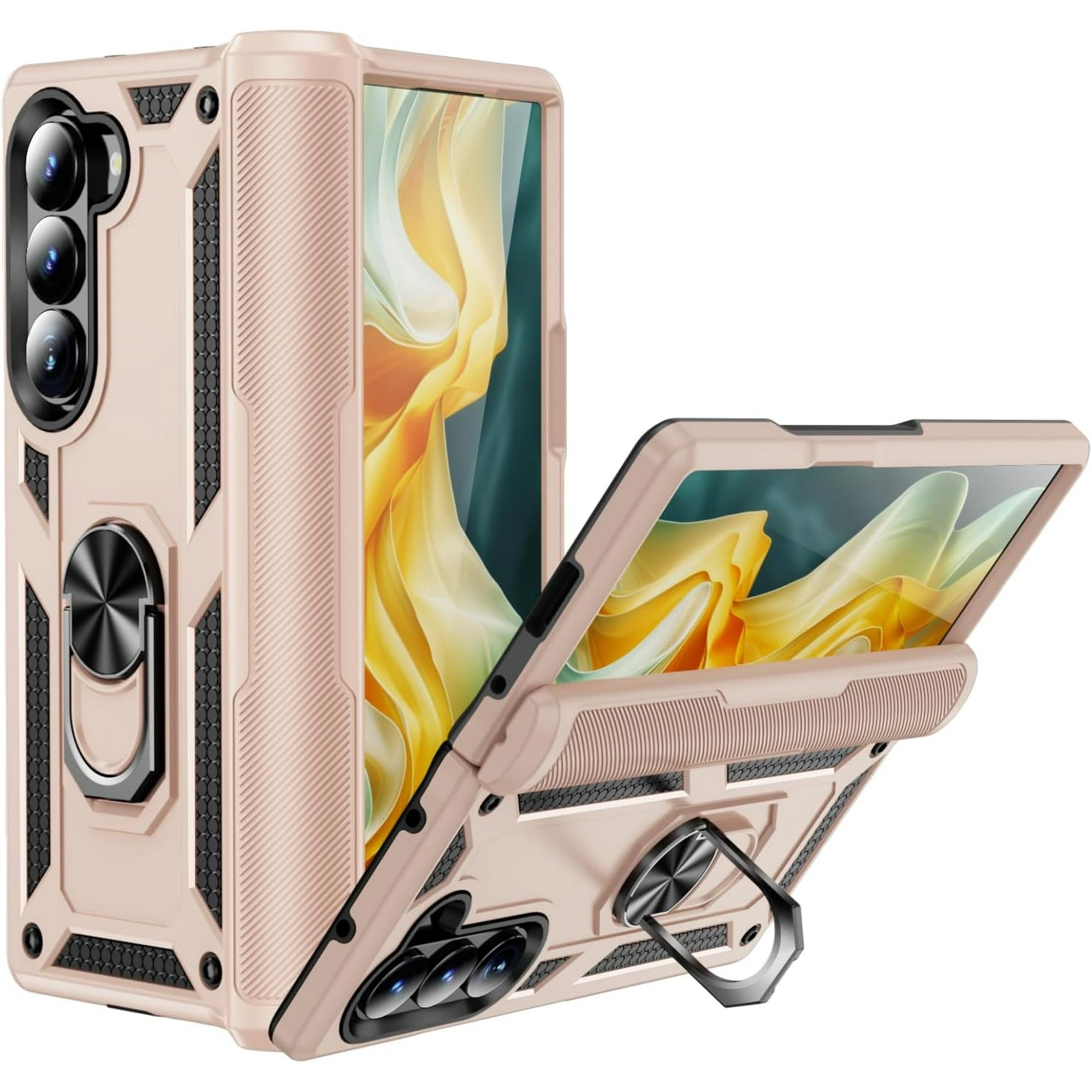 Entronix Samsung Galaxy Z Fold 6 Case - Guard Ring Holder, Dual Layer Protection - Entronix