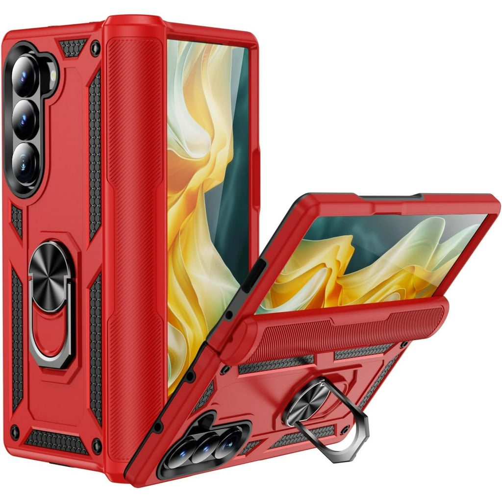Entronix Samsung Galaxy Z Fold 6 Case - Guard Ring Holder, Dual Layer Protection - Entronix