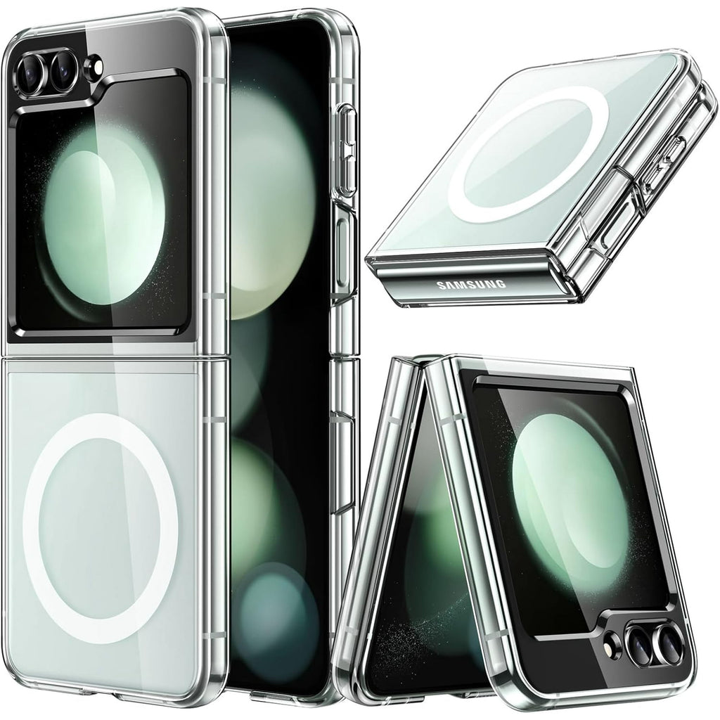 Entronix Samsung Galaxy Z Flip 6 [Magnetic-Compatible] Crystal Clear Case - Sturdy - Entronix