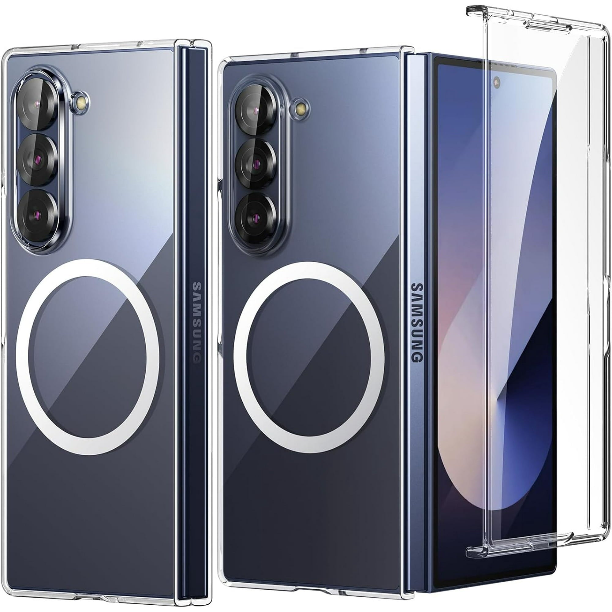 Entronix Samsung Galaxy Z Fold 6 [Magnetic-Compatible] Crystal Clear Case - Sturdy - Entronix